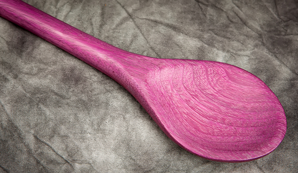 Turned Carved Wooden Spoon
